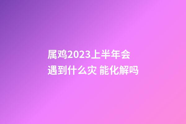 属鸡2023上半年会遇到什么灾 能化解吗